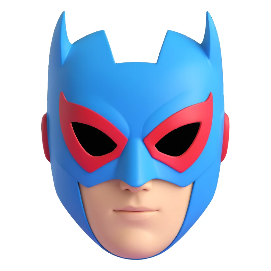 simple Super hero mask sticker