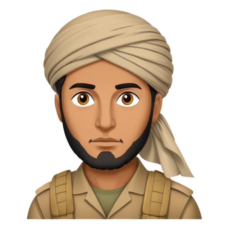 A afghan men in war  sticker