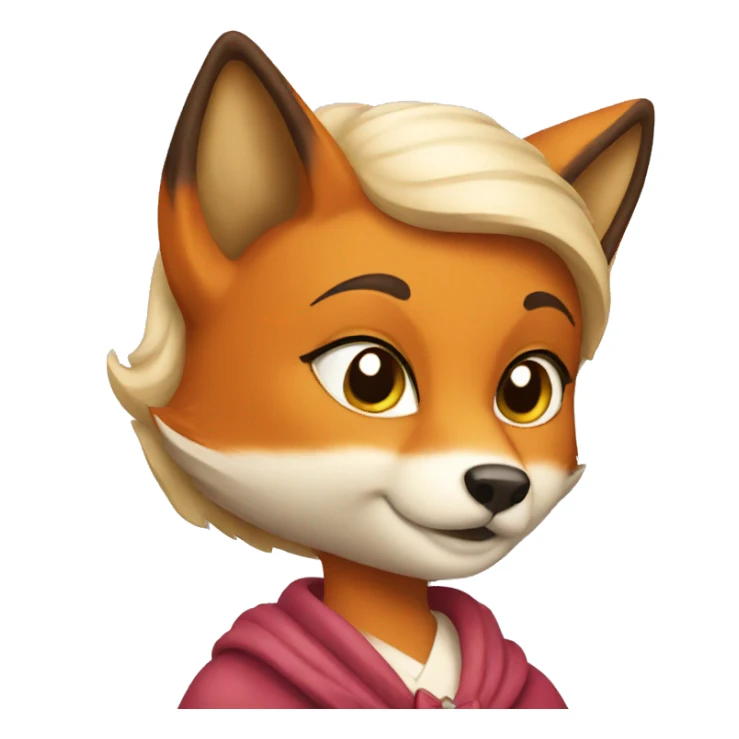 lady fox sticker
