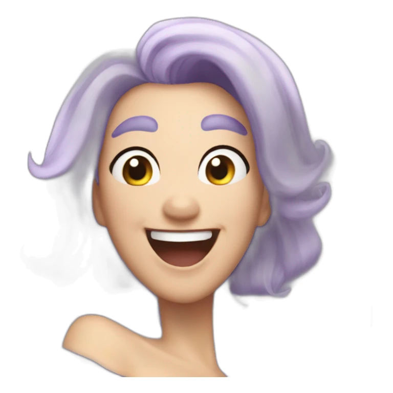 URSULA CORBERO LAUGHING sticker