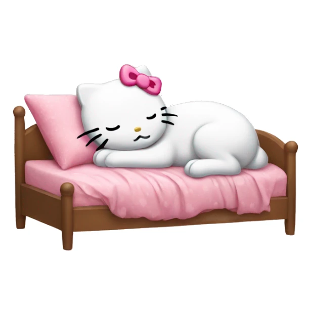 hello kitty sleeping sticker