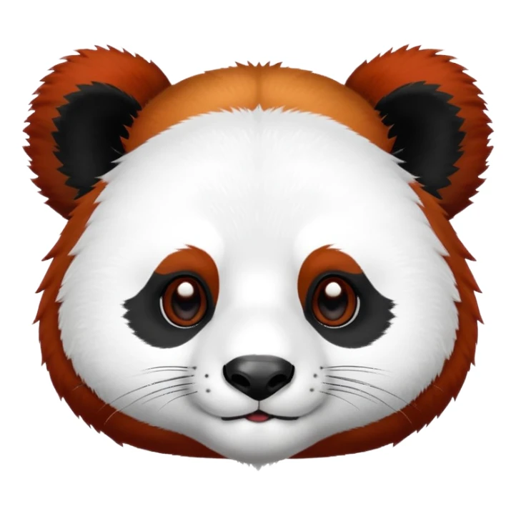Red headed panda  sticker