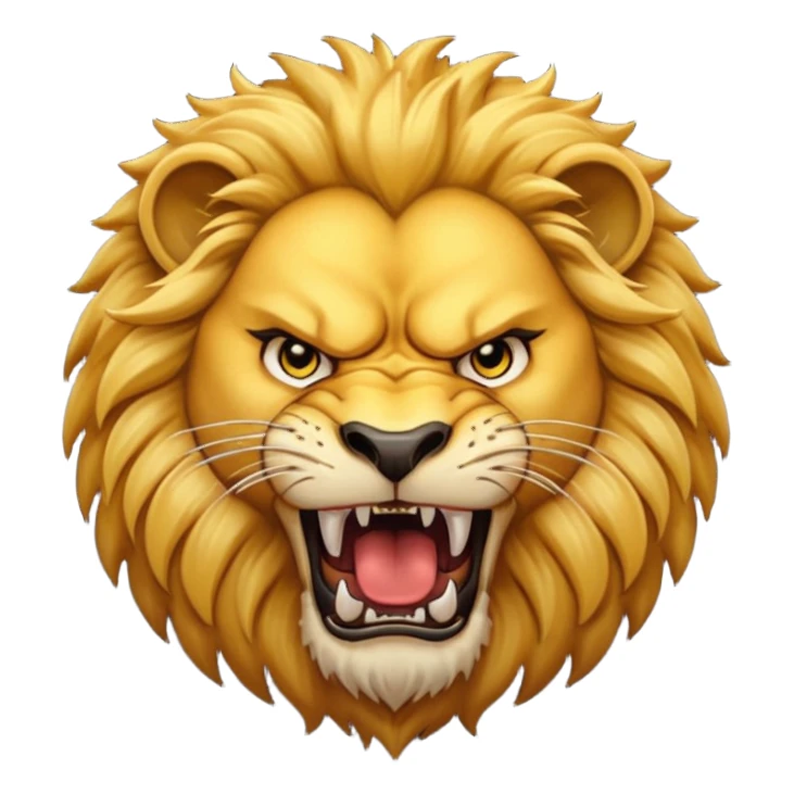 Angry lion sticker