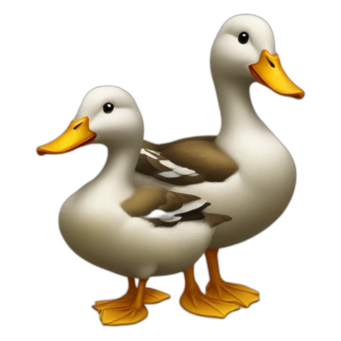 three ducks sticker