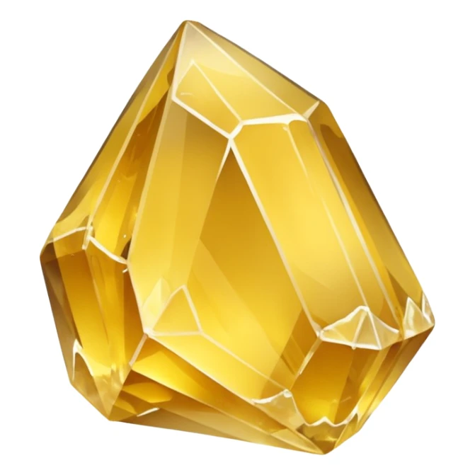 raw quartz crystal yellow sticker