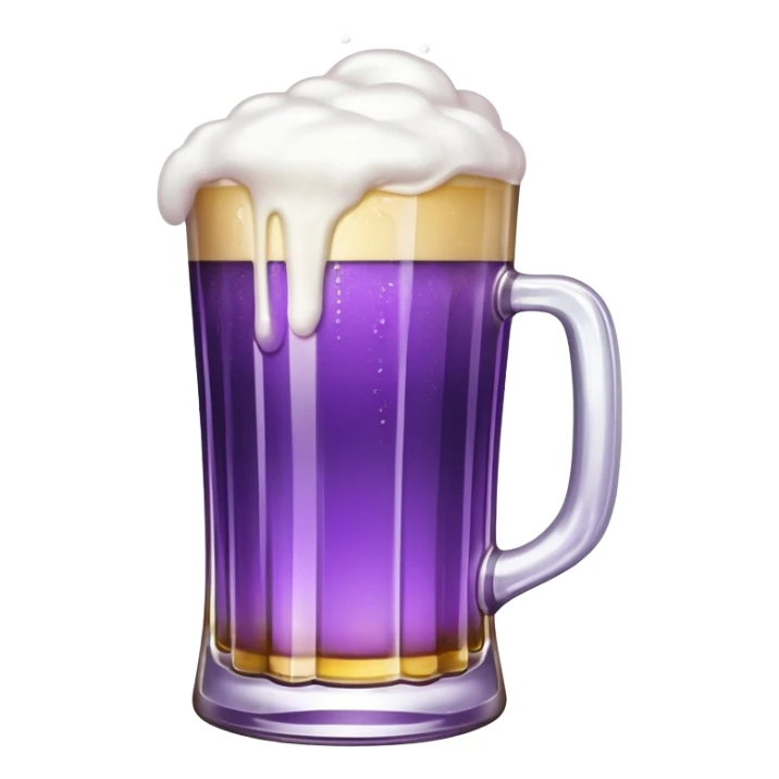 beer white and purple sticker