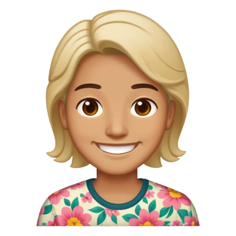 Raver in flowery shirt sticker