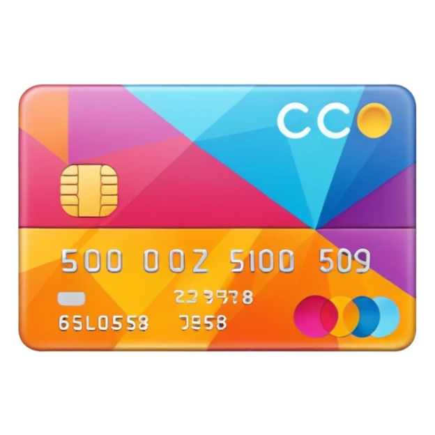 aesthetic credit card with pattern sticker