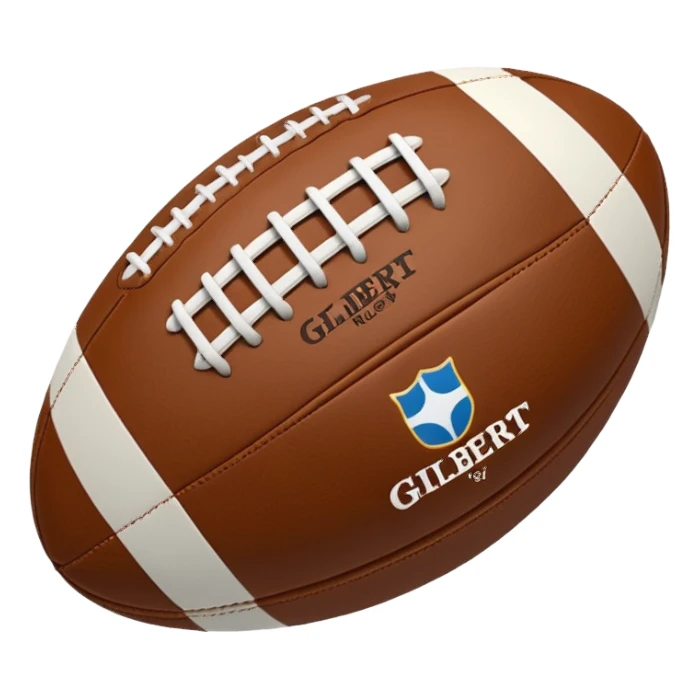 a gilbert rugby ball sticker