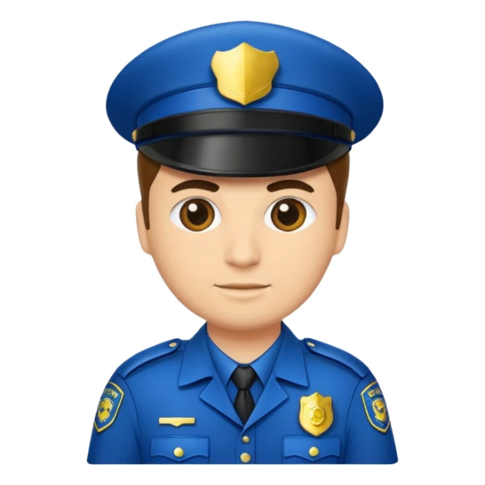 fancy police officer sticker