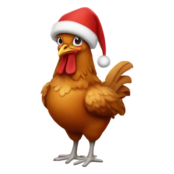A Christmas chicken  sticker