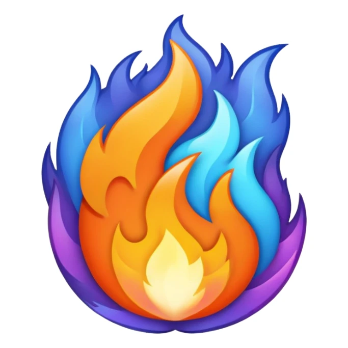 🔥 with a cool colours sticker