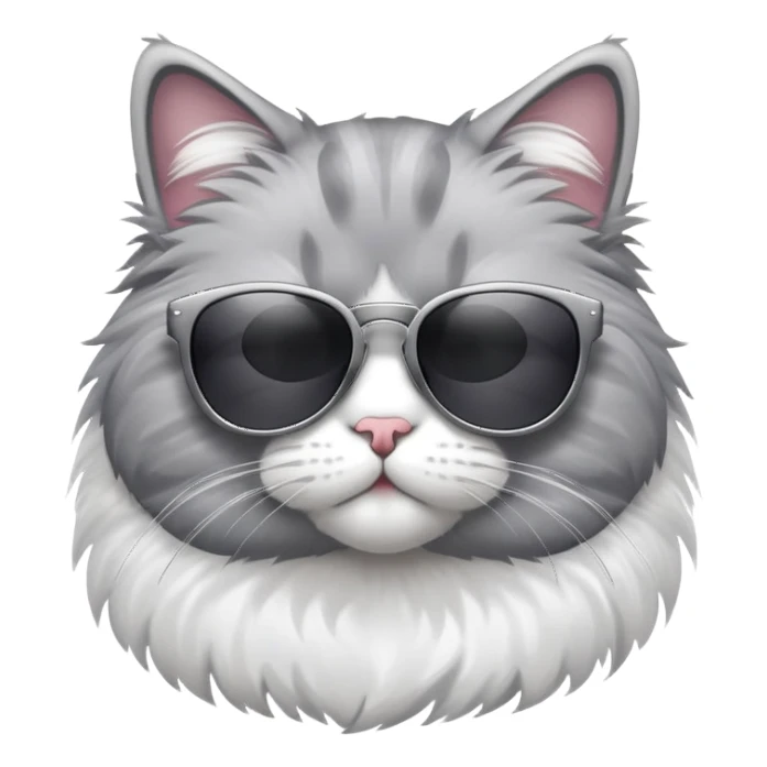 cool cat wearing sunglasses sticker