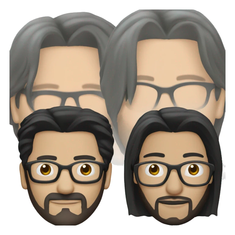 Keanu Reeves in glasses from Matrix sticker