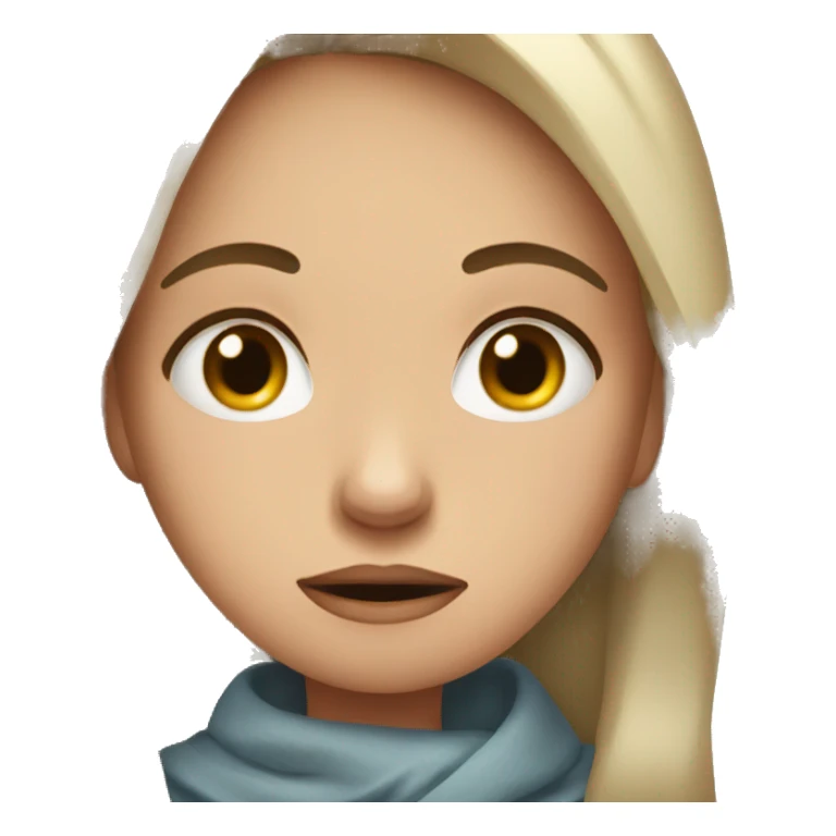 A woman is crying sticker