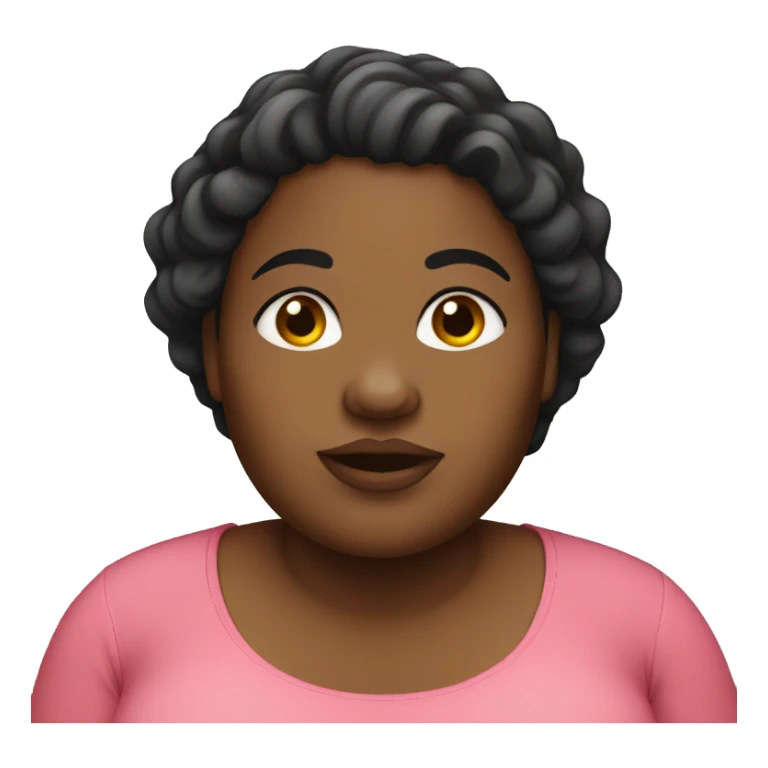Fat black woman sticker