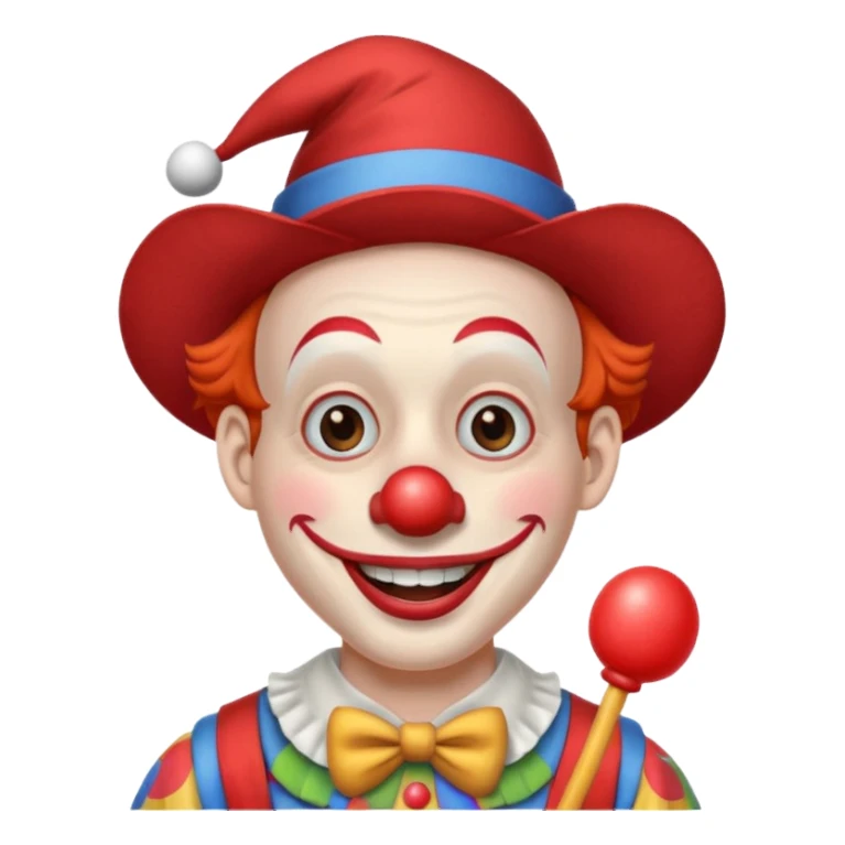 Clown with penis sticker