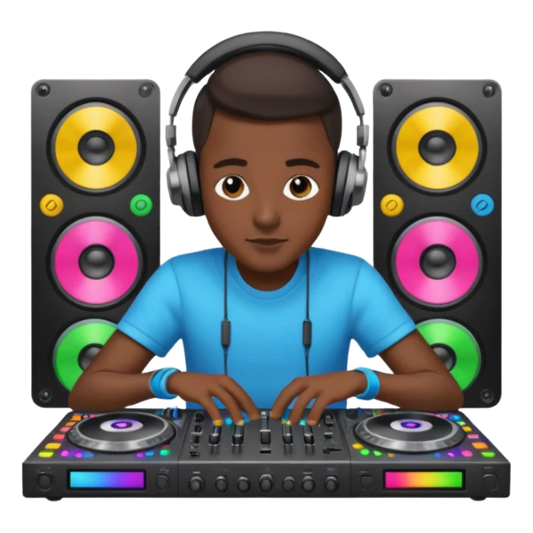 DJ AND HIS STUFF sticker