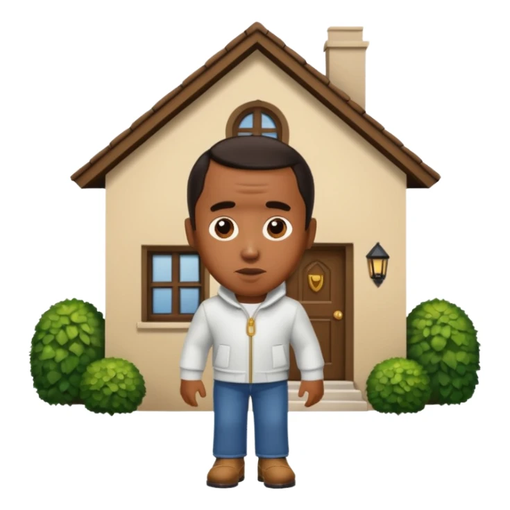 Diddy coming into a house sticker