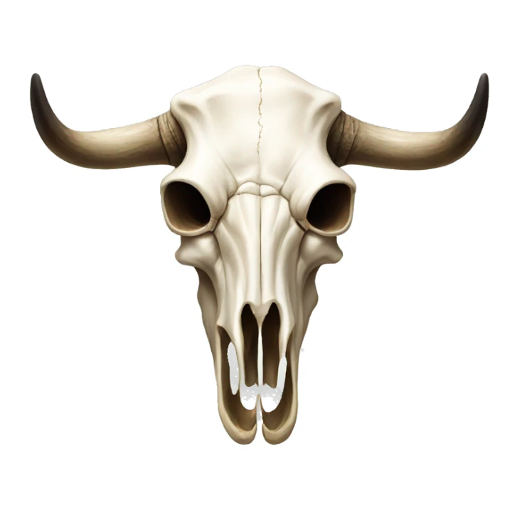 Cow skull sticker