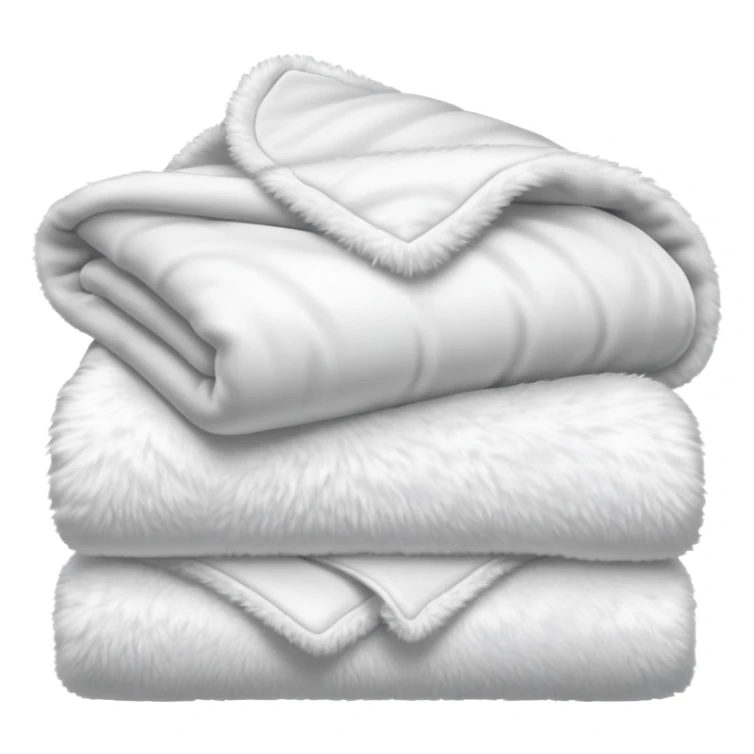 fluffy white blanket sticker
