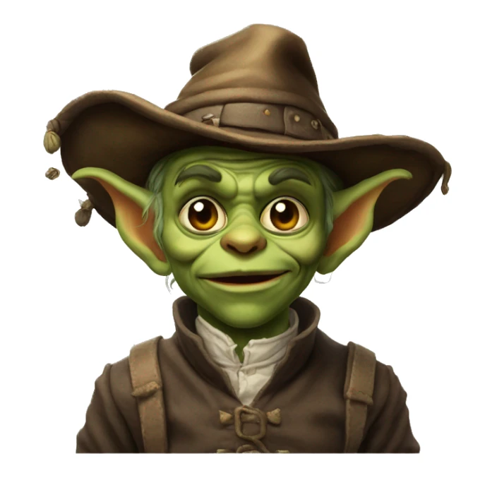 Goblin con cappello e baffi messicani sticker