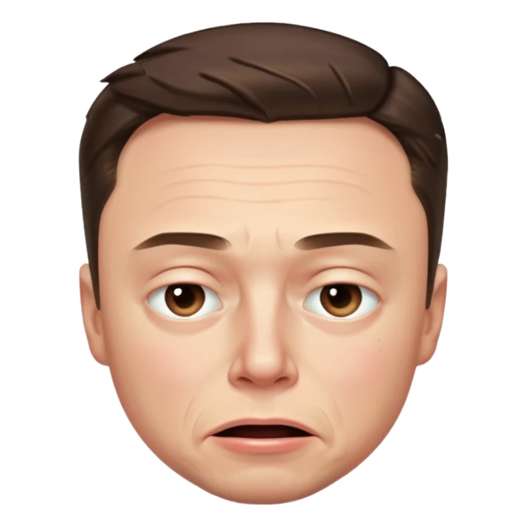 Elon musk crying sticker