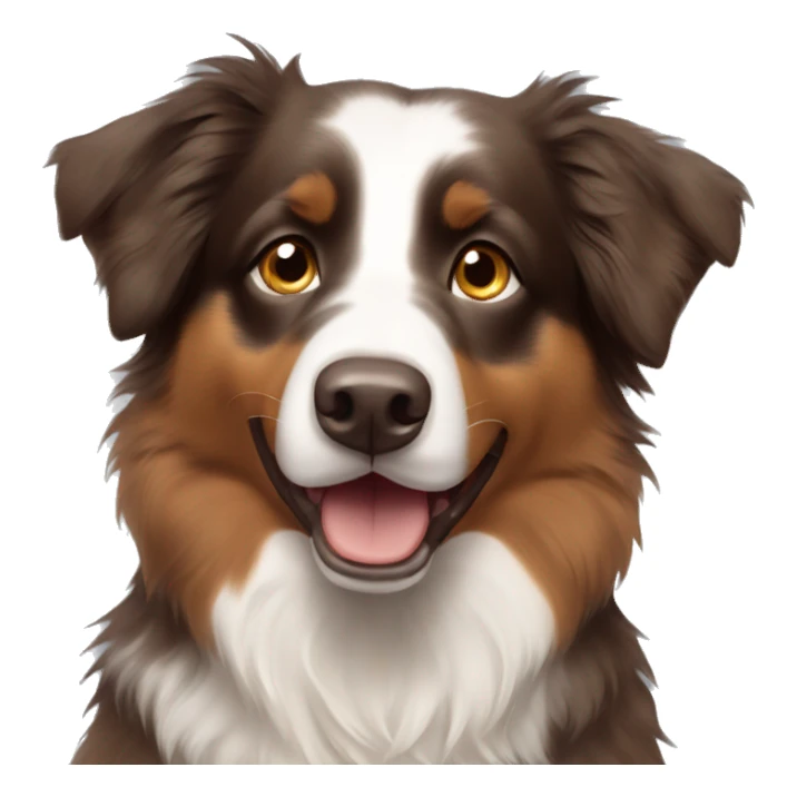 Brown Australian shepherd  sticker