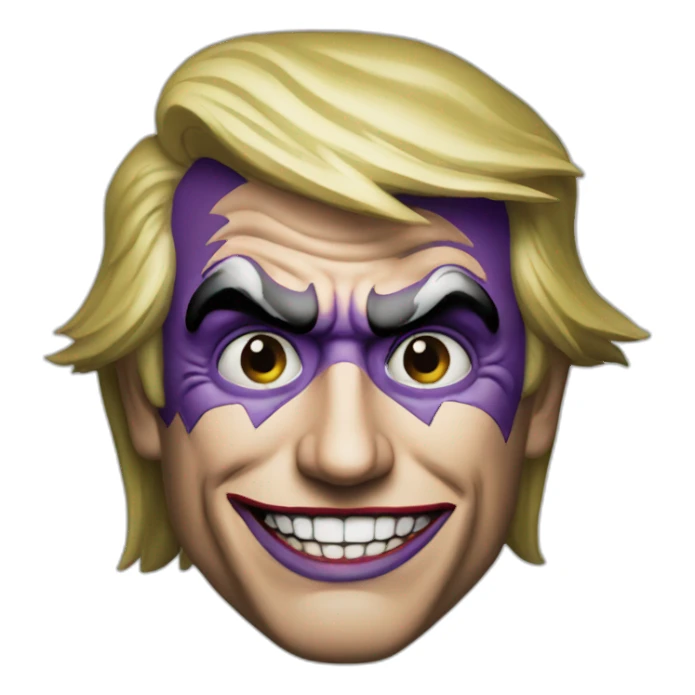 trump as joker sticker