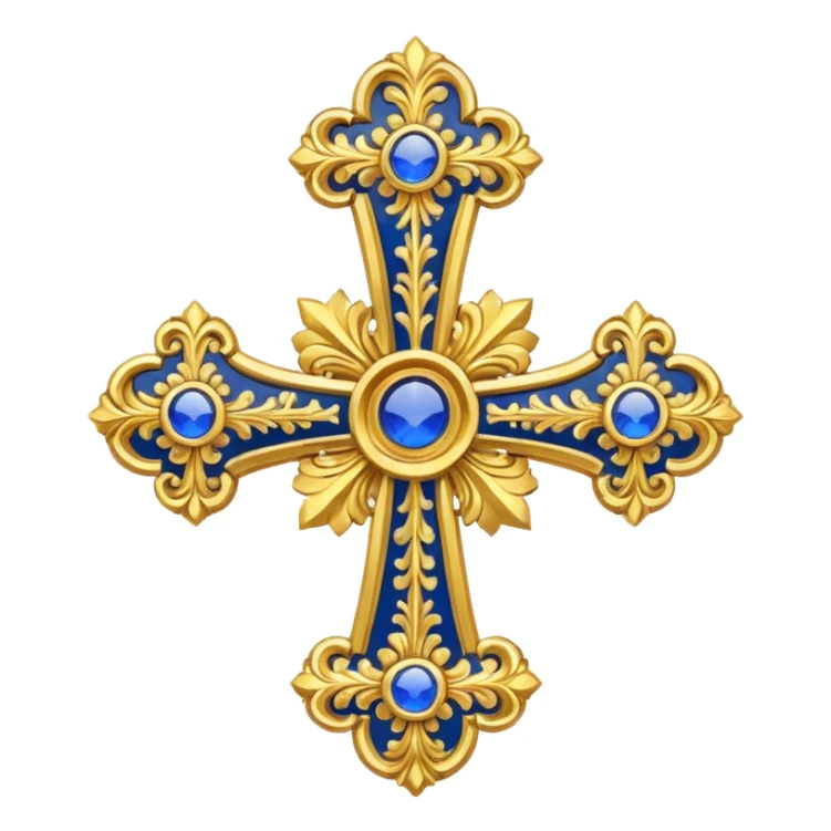 Russian Empire cross sticker