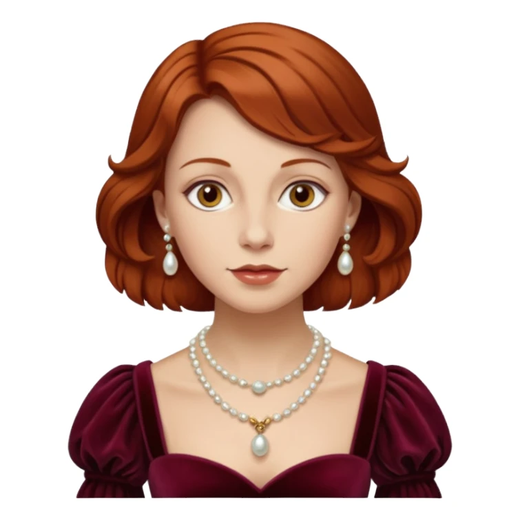 Renaissance lady sticker