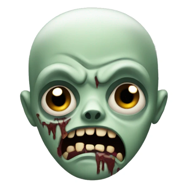 zombie scared sticker