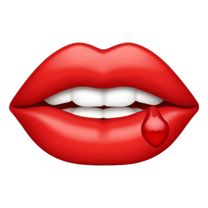 xoxo lip print sticker