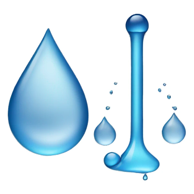 rule and water drop sticker