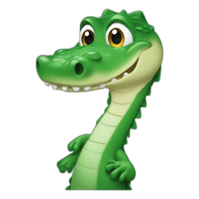 Chat sur alligator  sticker