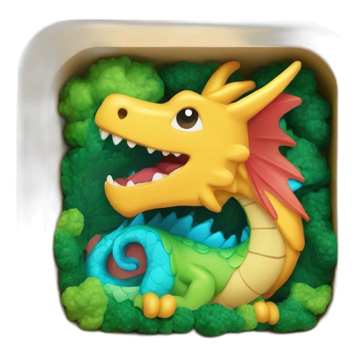 dragon wood bento box sticker