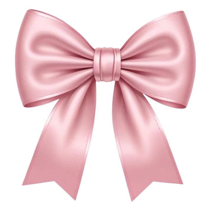 light pink bow on light pink bow sticker