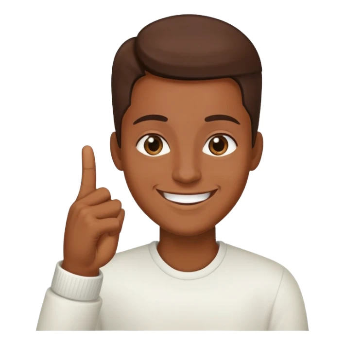 Middle finger smile sticker