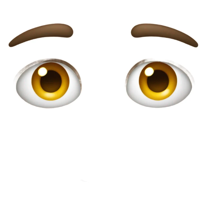 Squinting eyes sticker