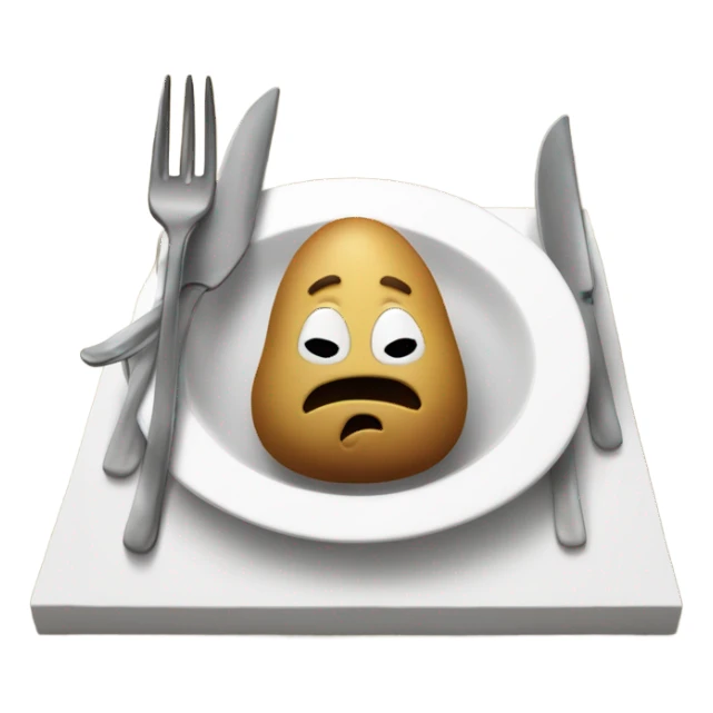 Potato eating Notre Dame ￼ sticker