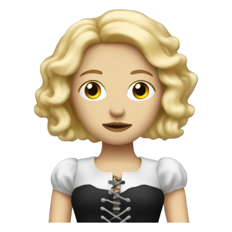 Blonde Marionette with strongs sticker