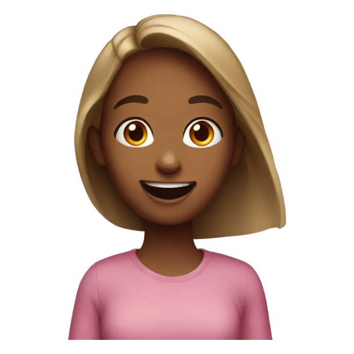 A girl having fun sticker