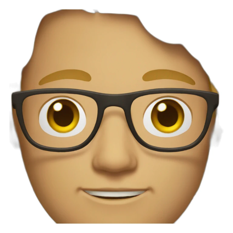 My emoji with specs sticker