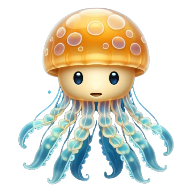 Baby jellyfish with unique design sticker