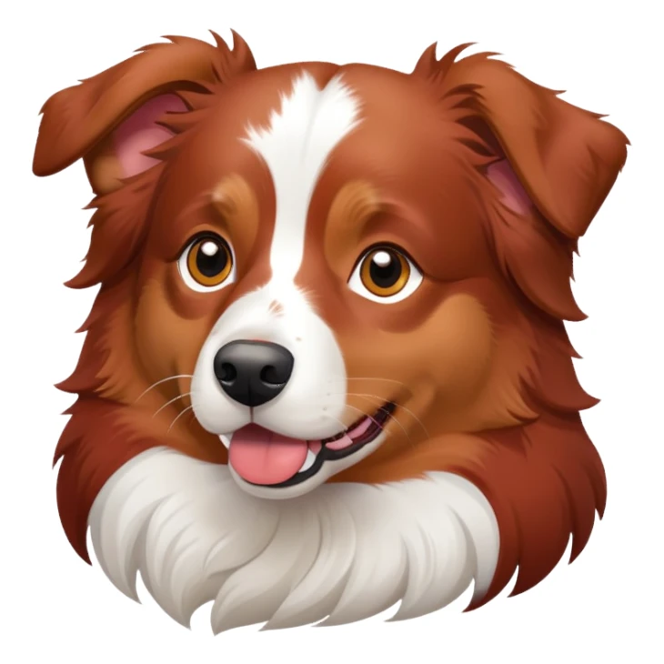 Red tri Aussie no white  sticker