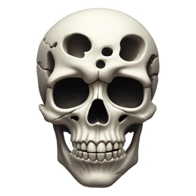 Mind blowing skull sticker