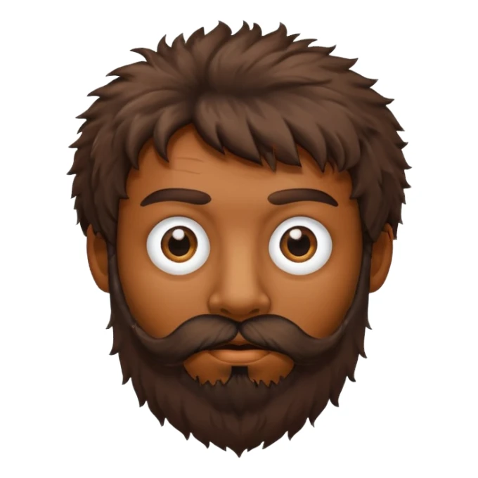 Very hairy man with one eye sticker