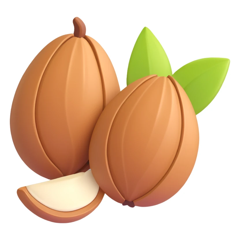 single almond sticker
