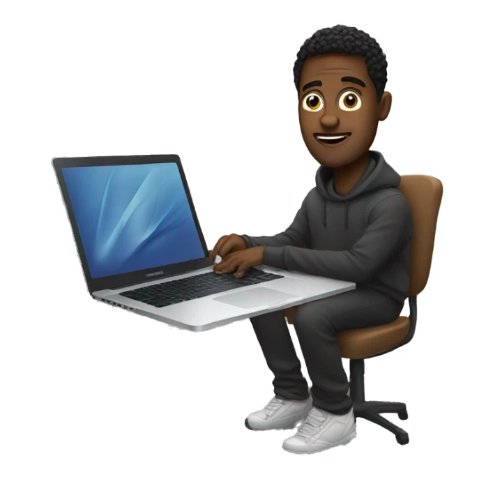 producer with a macbook sticker