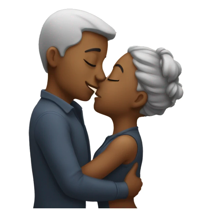 two kissing sticker